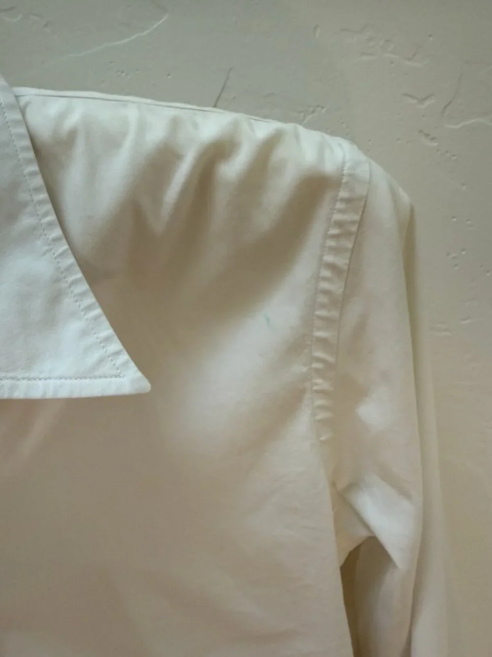 Burberry London White Cotton Button Up Shirt Sz S Nova Check Trim Stretch - Picture 6 of 7